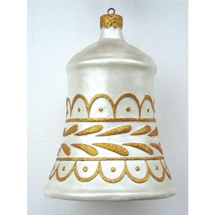 große Weihnachtskugel in Glockenform Lila vergrößert Diverse Dekoelemente