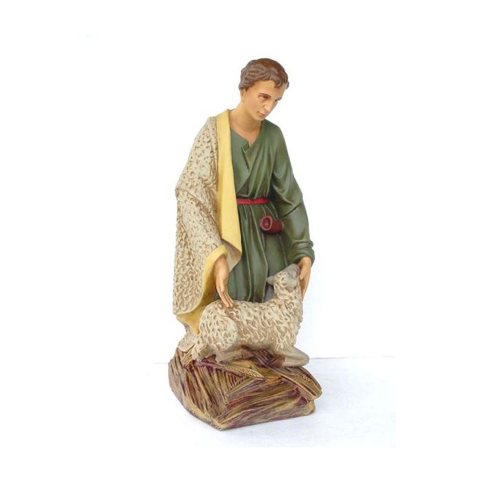 Schäfer mit Schaf verkleinert Dekorationsfigur