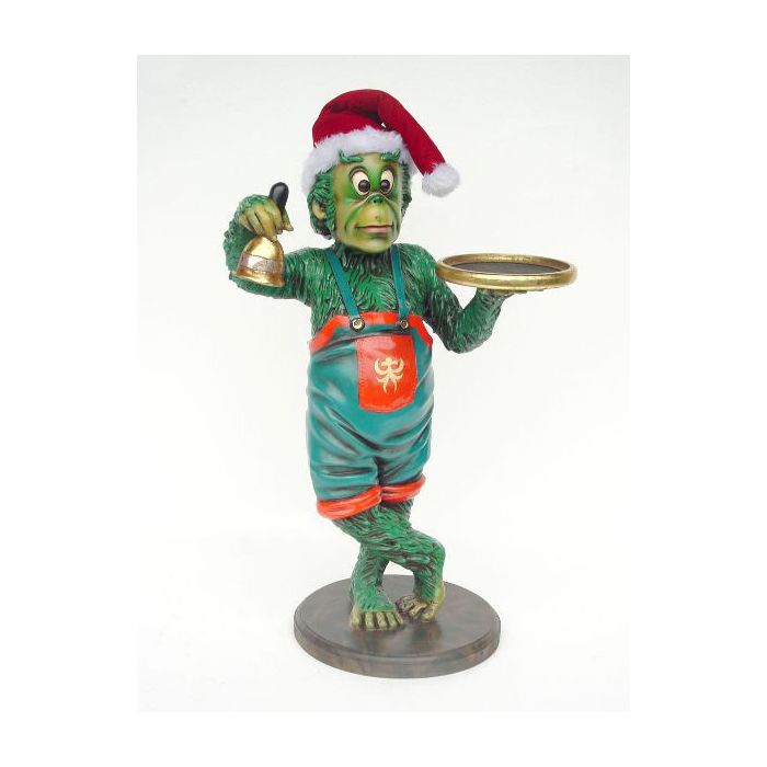 Weihnachtsgnom mit Glöckchen lebensgroß Dekorationsfigur