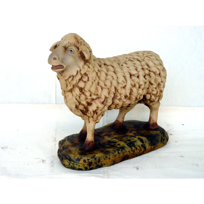kleines stehendes Schaf vintage verkleinert Dekorationsfigur