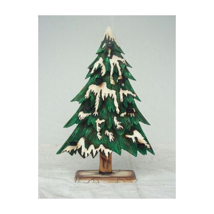 Tannenbaum mit Kerzenhalter mittel verkleinert Dekorationsfigur