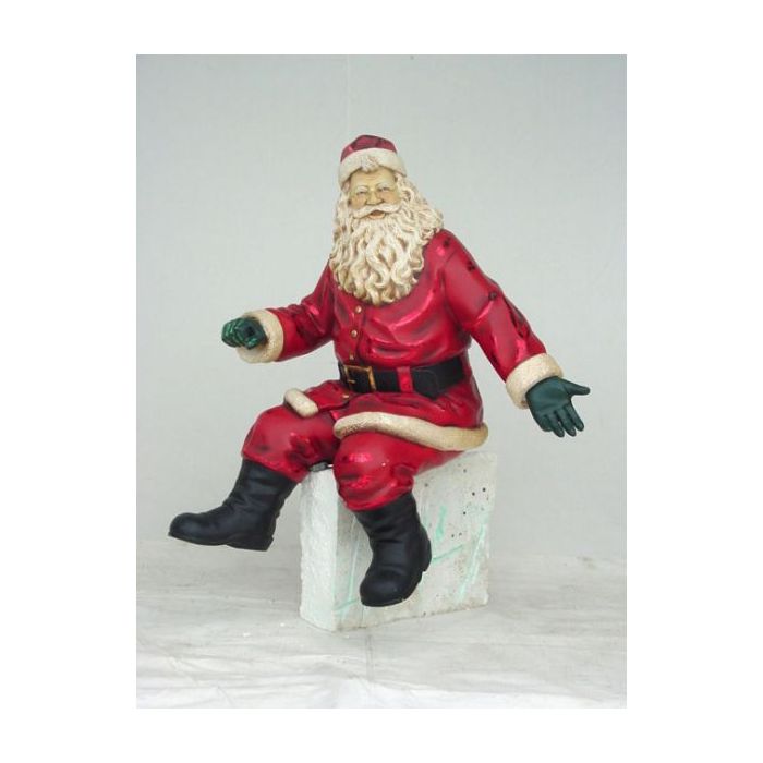 Weihnachtsmann sitzend verkleinert Dekorationsfigur