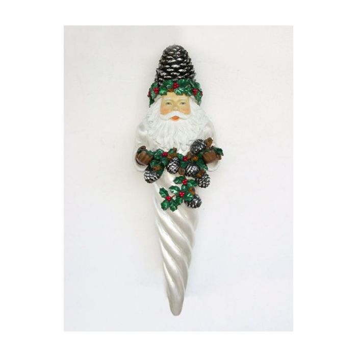 Eiszapfen Weihnachtsmann lebensgroß Dekorationsfigur