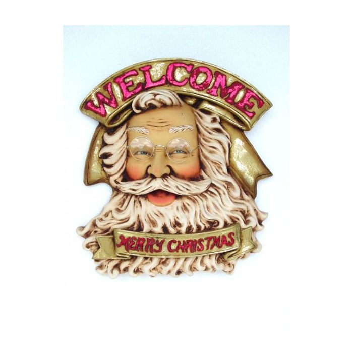 Weihnachtsmann Willkommensschild lebensgroß Schild