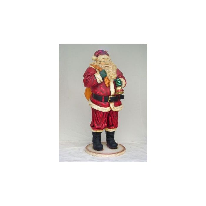 Weihnachtsmann mit Glöckchen lebensgroß Deko- & Werbefigur