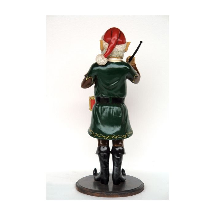 Weihnachtself mit Trommel lebensgroß Dekorationsfigur