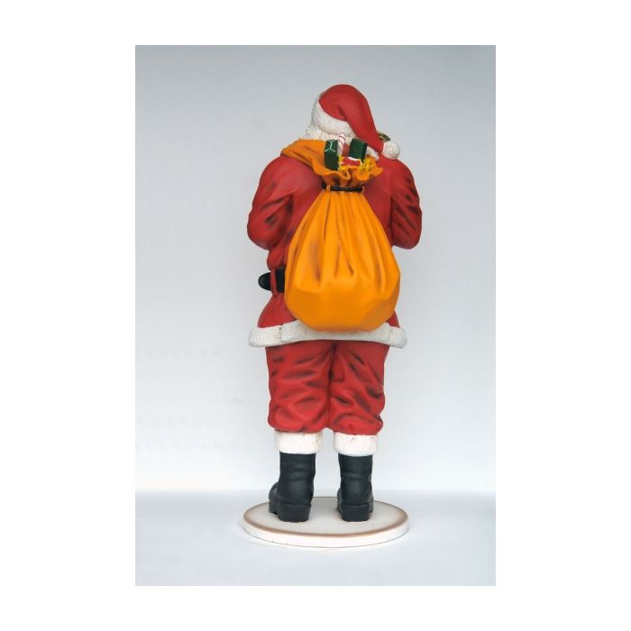 Santa Claus mit Glöckchen und Sack groß lebensgroß Deko- & Werbefigur