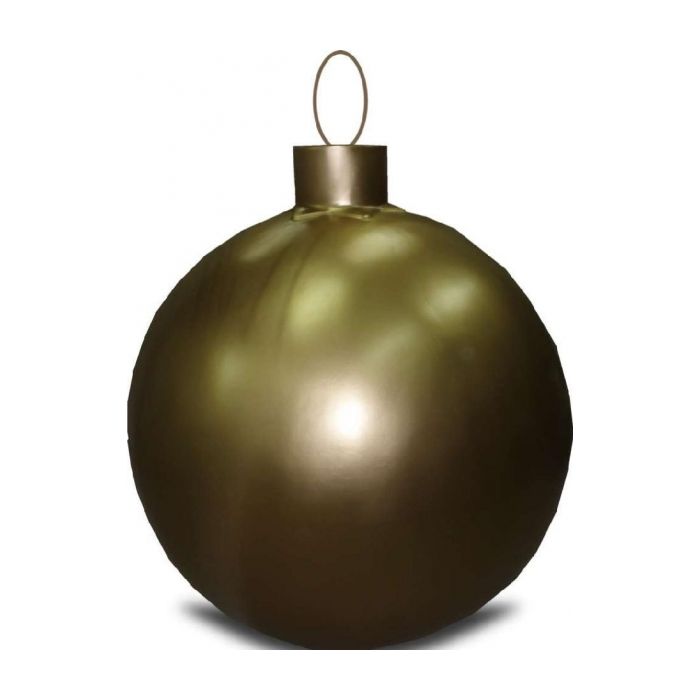 Weihnachtskugel ohne Struktur Gold vergrößert Dekorationsfigur