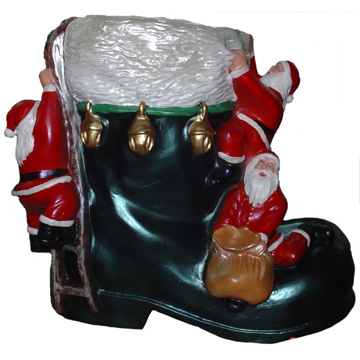 Schuh mit Weihnachtsmänner verkleinert Dekorationsfigur