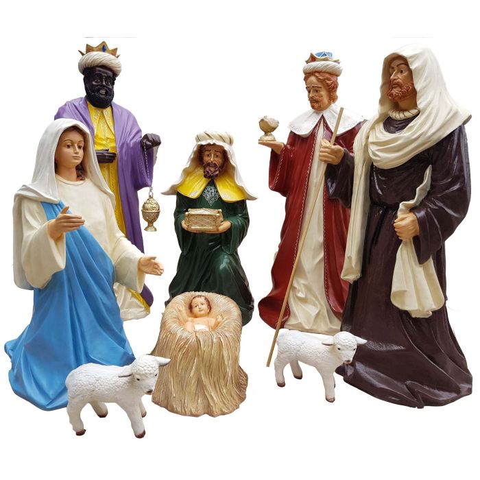 Krippenfiguren als Set Medium verkleinert Dekorationsfigur