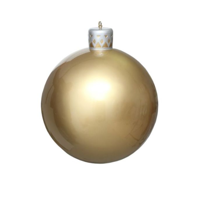 Matt goldene Weihnachtskugel vergrößert Dekorationsfigur