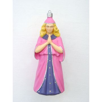 Christbaumschmuck Frau in Pink vergrößert