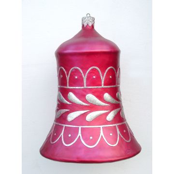 kleine Weihnachtskugel in Glockenform Rot vergrößert