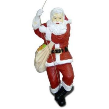 Weihnachtsmann kletternd lebensgroß