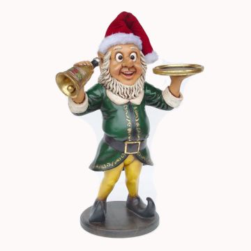 Elf Butler mit Glöckchen lebensgroß