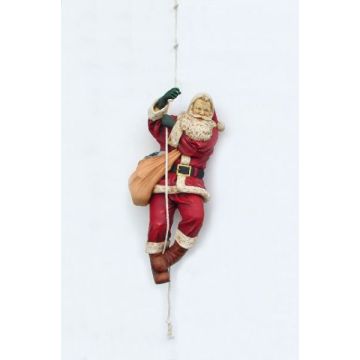 Weihnachtsmann kletternd lebensgroß