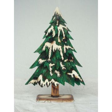 Tannenbaum mit Kerzenhalter mittel verkleinert