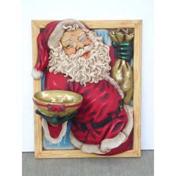 Weihnachtsmann im Fenster verkleinert
