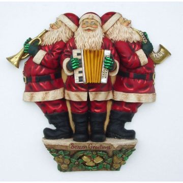 Weihnachtsmänner musizierend verkleinert