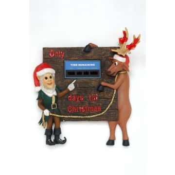 Lustiger Weihnachtsrelief mit Countdownfunktion verkleinert