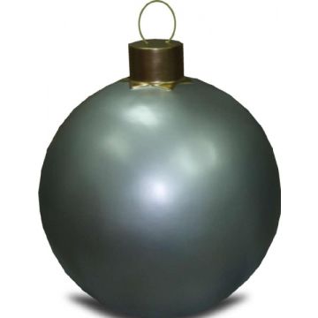 Weihnachtskugel ohne Struktur Silber vergrößert