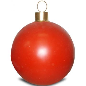 Weihnachtskugel ohne Struktur Rot vergrößert