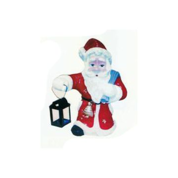 Weihnachtsmann mit Laterne klein verkleinert