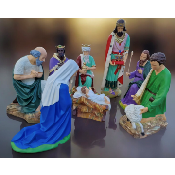 Krippenfiguren Set 8-teilig verkleinert