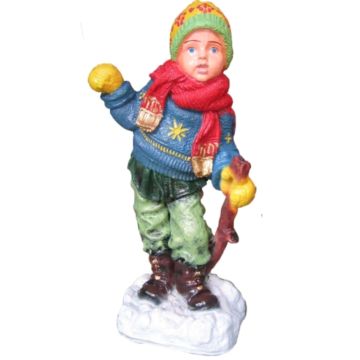 Winterkind Junge lebensgroß