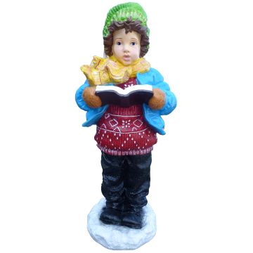 Winterkind Junge lebensgroß