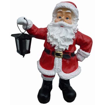 kleiner Weihnachtmann mit Laterne verkleinert