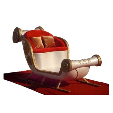 XXL Weihnachtsmannschlitten lebensgroß